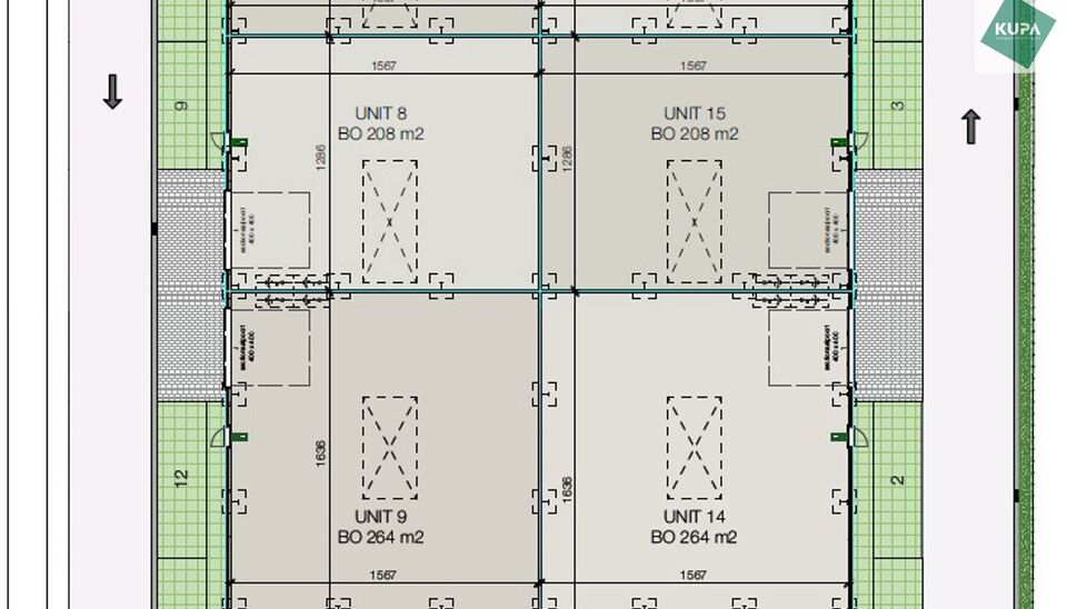 264m² loods met 1 parkeerplaats te huur in Kontich, gelegen in bedrijvenpark Heiveldekens, binnen de gouden driehoek (Antwerpen, Brussel en Gent). 
Vlotte bereikbaarheid, dichtbij de E19 en met een goede ontsluiting via de A12 en de R0 (ring rond Brussel